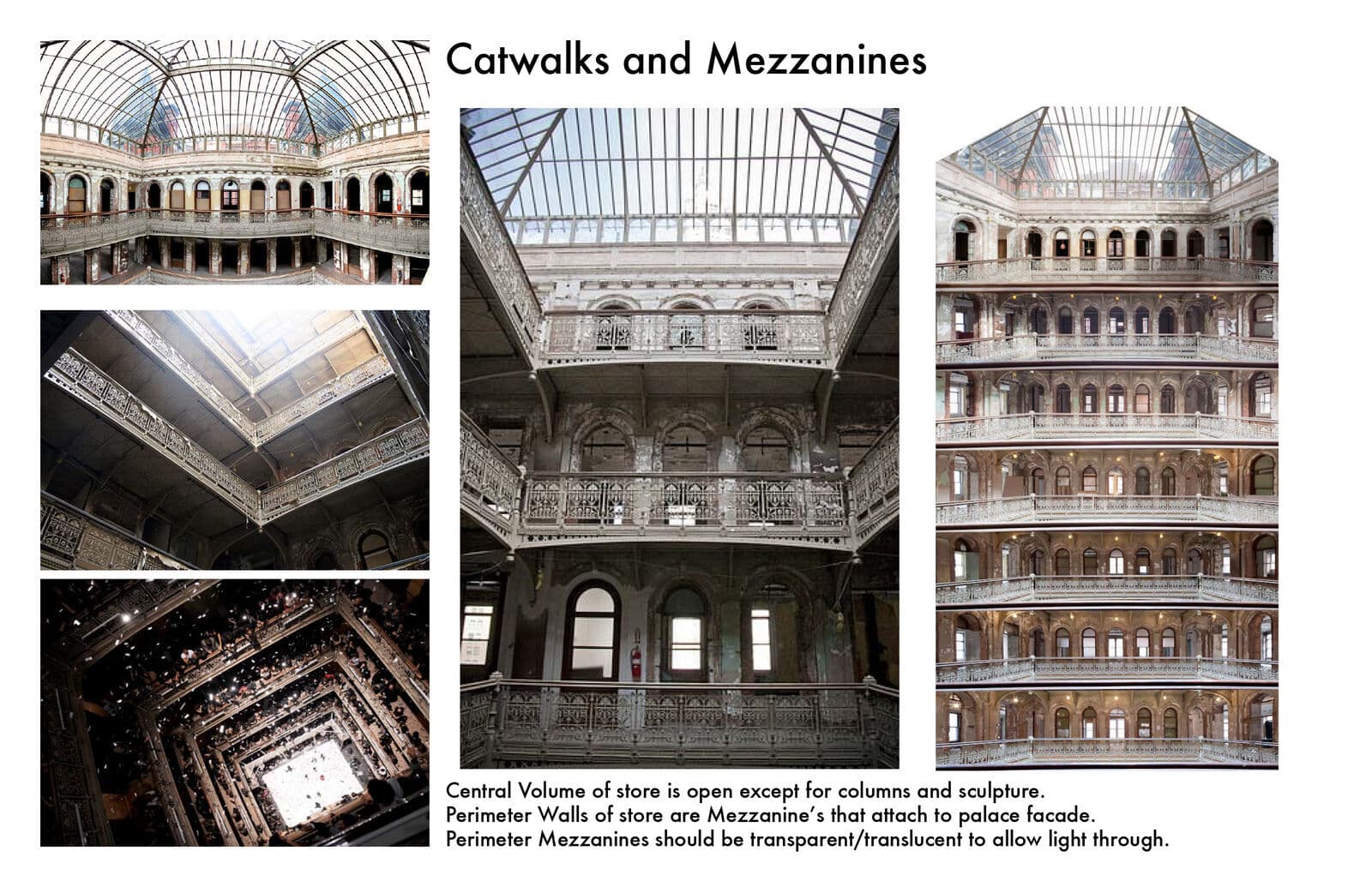 Catwalks and mezzanines