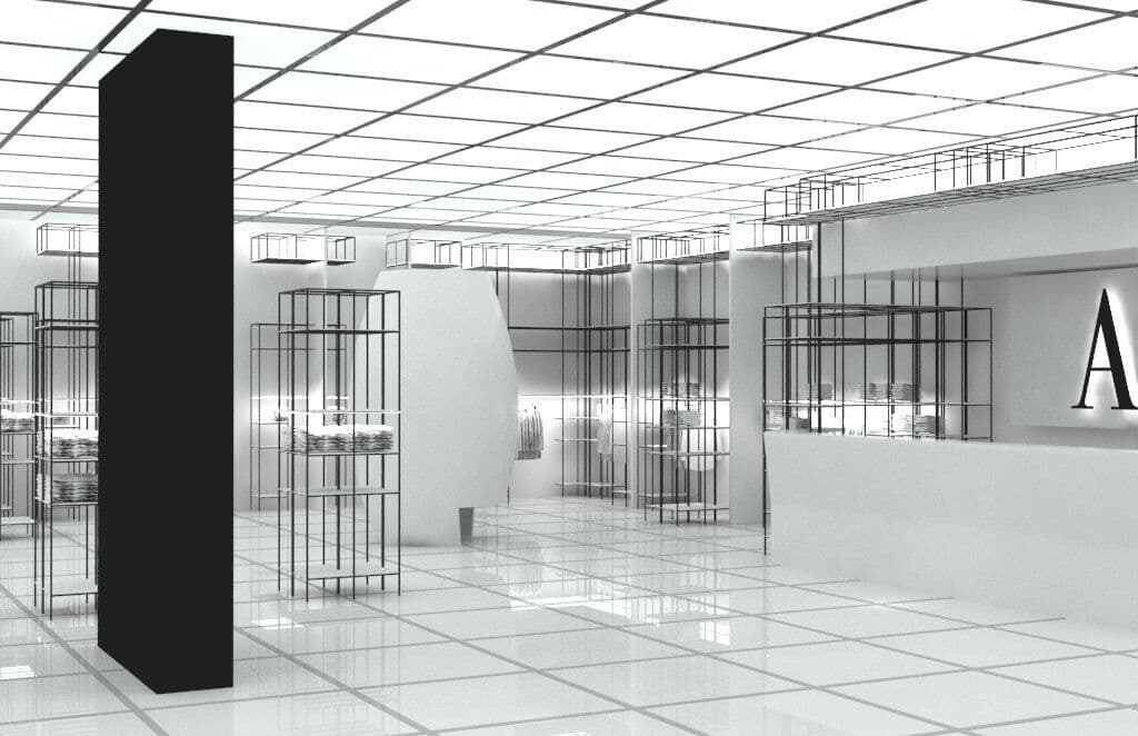 Paramus store — interior view