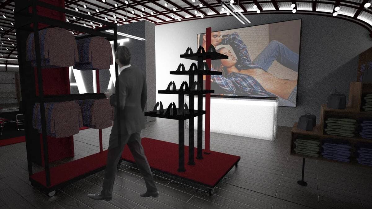 Fixture on casters — view 1