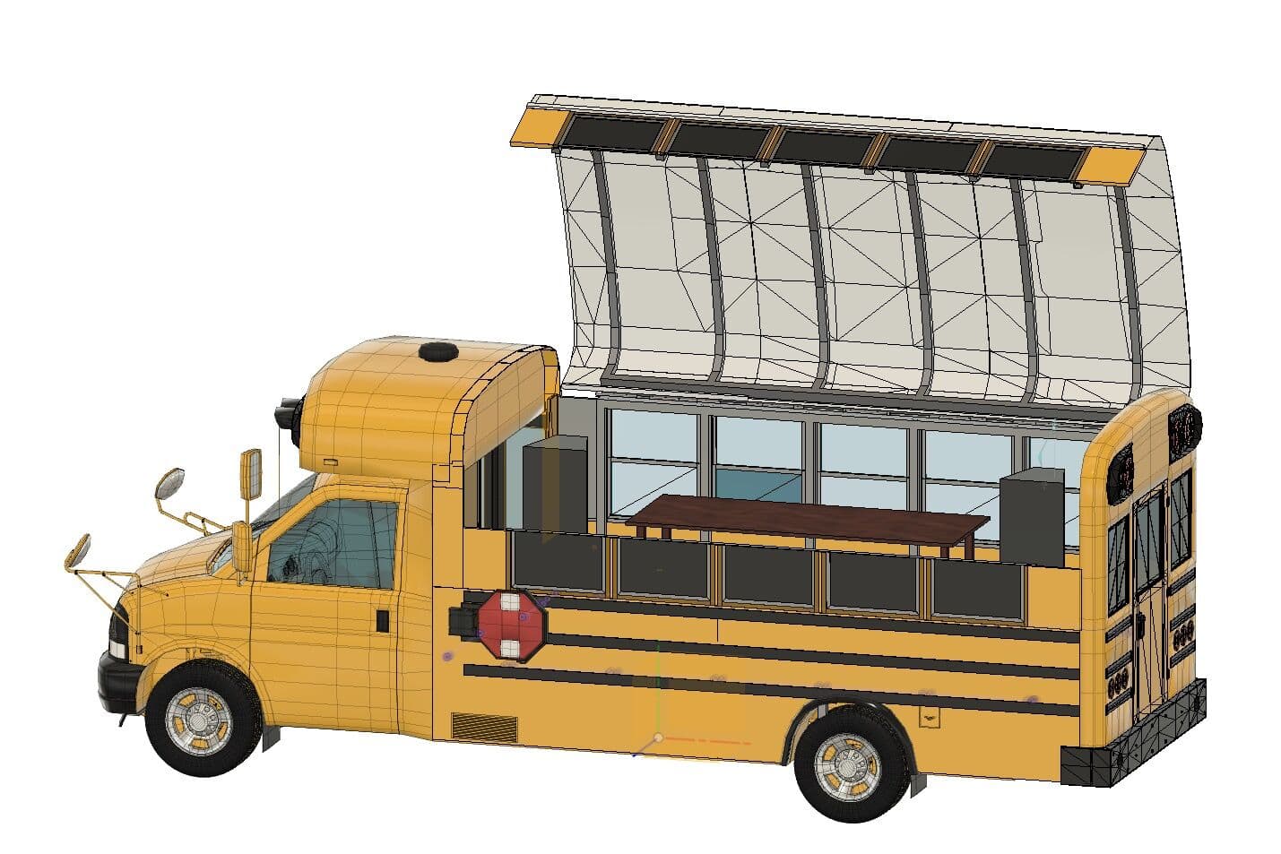 3D design, side elevation