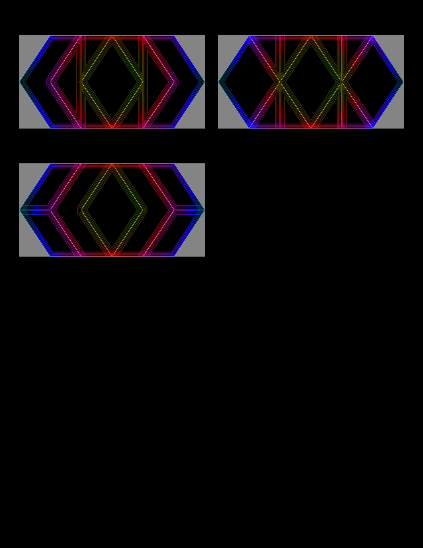 LED pattern studies — final configurations