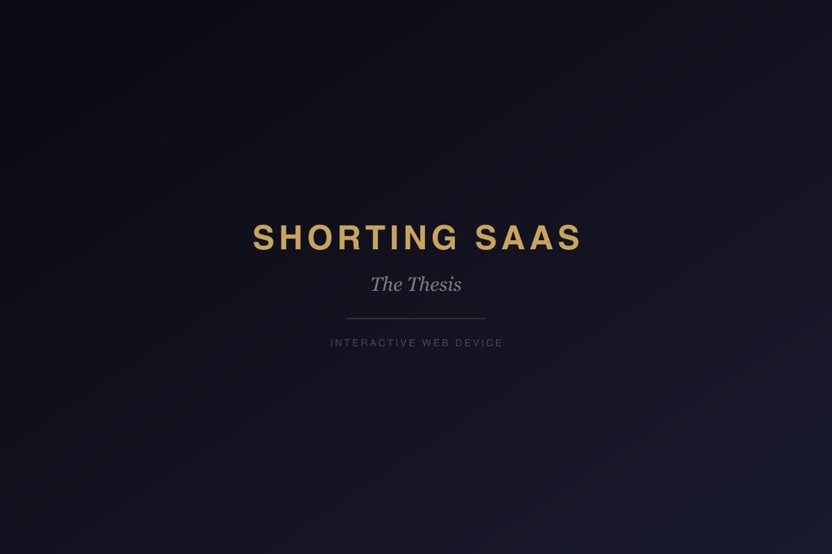 Shorting SaaS