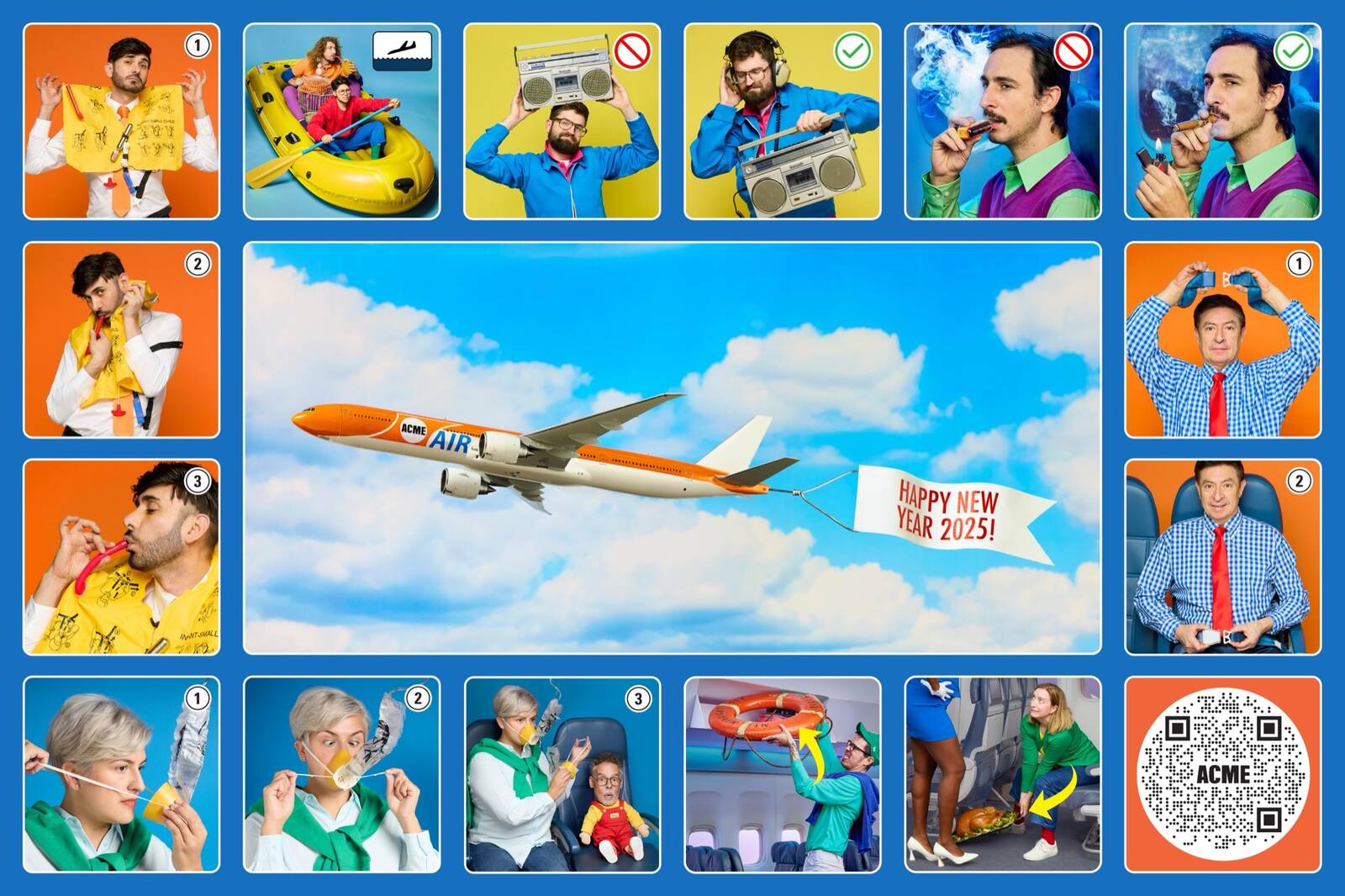 Acme Air safety brochure back