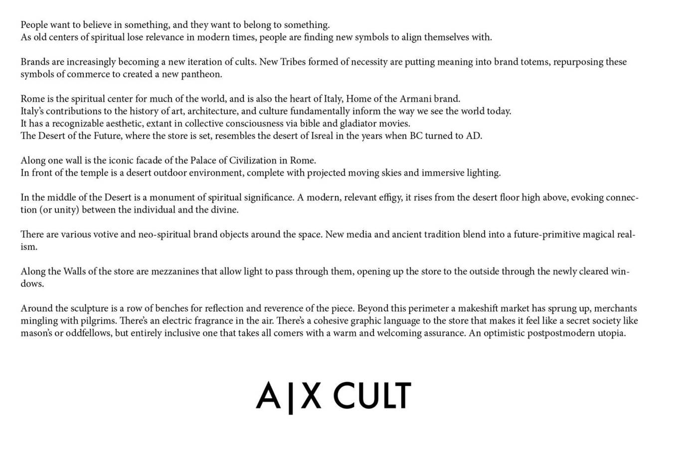 A|X CULT — concept statement