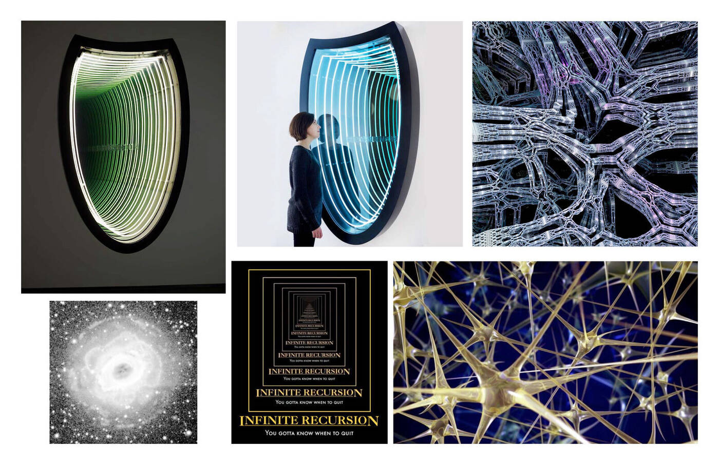 Infinite recursion — cosmos and fractals