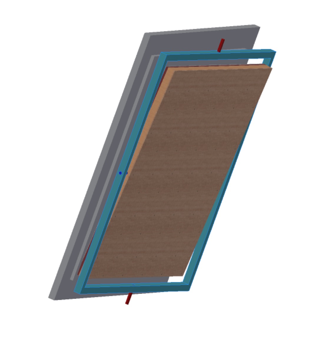 Mirror and LED channel assembly