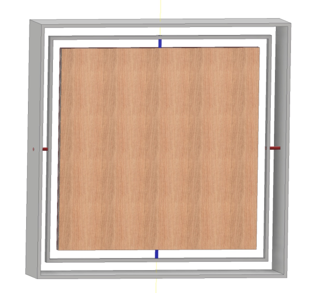 Back panel — motor and wiring access