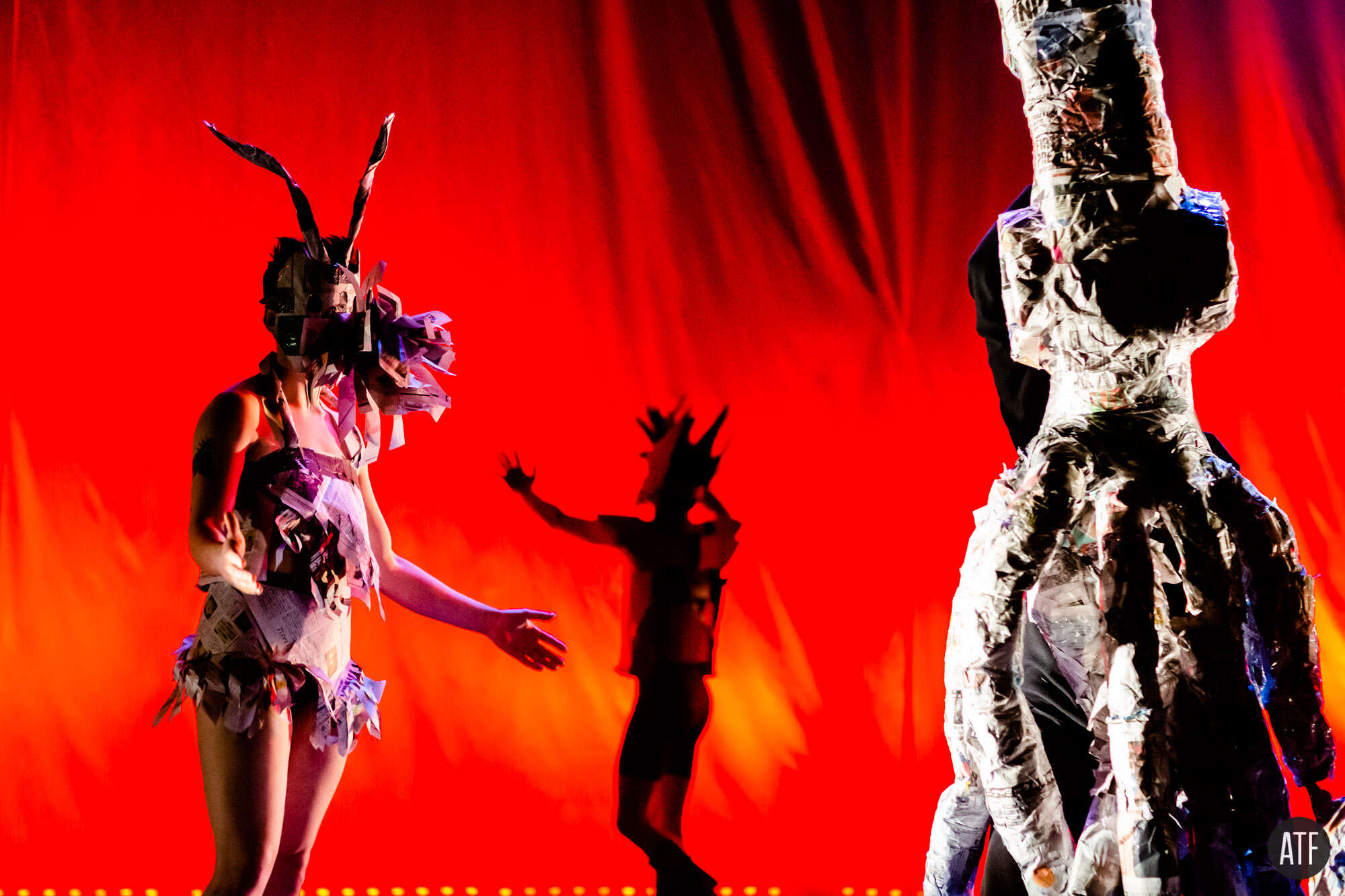 Orange-red wide shot