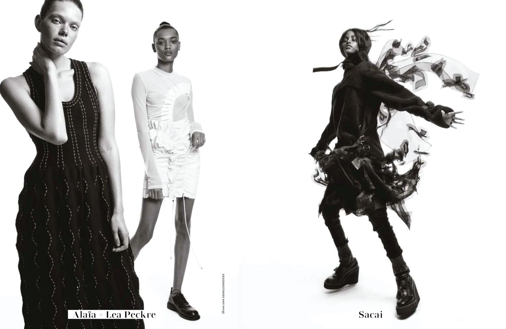 Alaïa, Lea Peckre, and Sacai