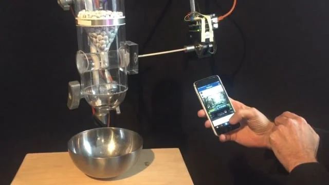 Social Media Integrated Candy Dispenser