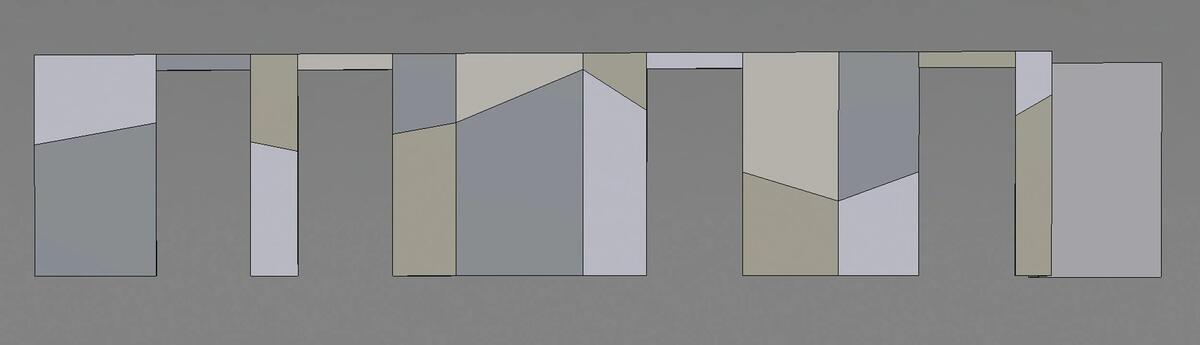 Wall elevation — neutral palette study